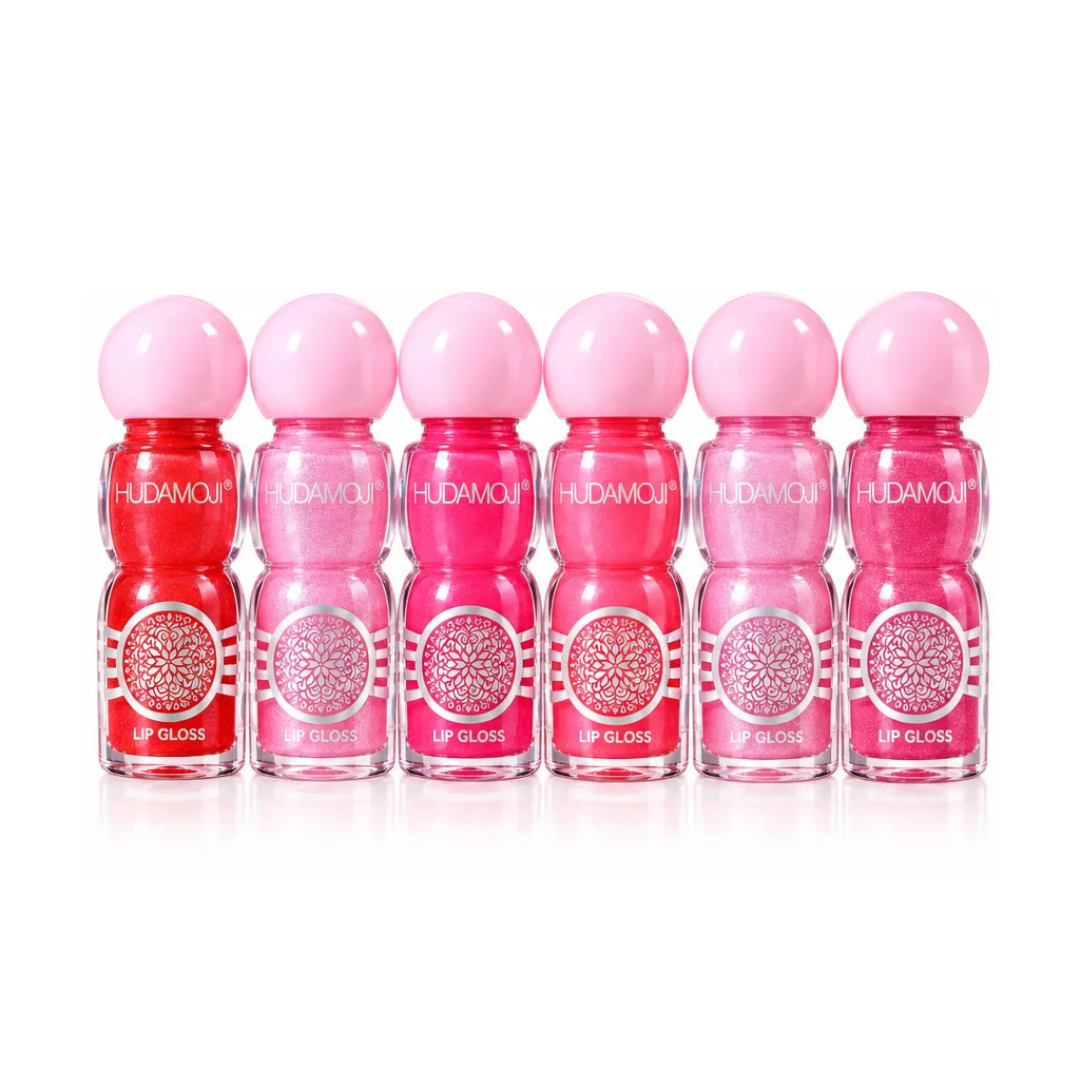 Hudamoji Silver Kiss Velvet Lip Gloss Pack of 6