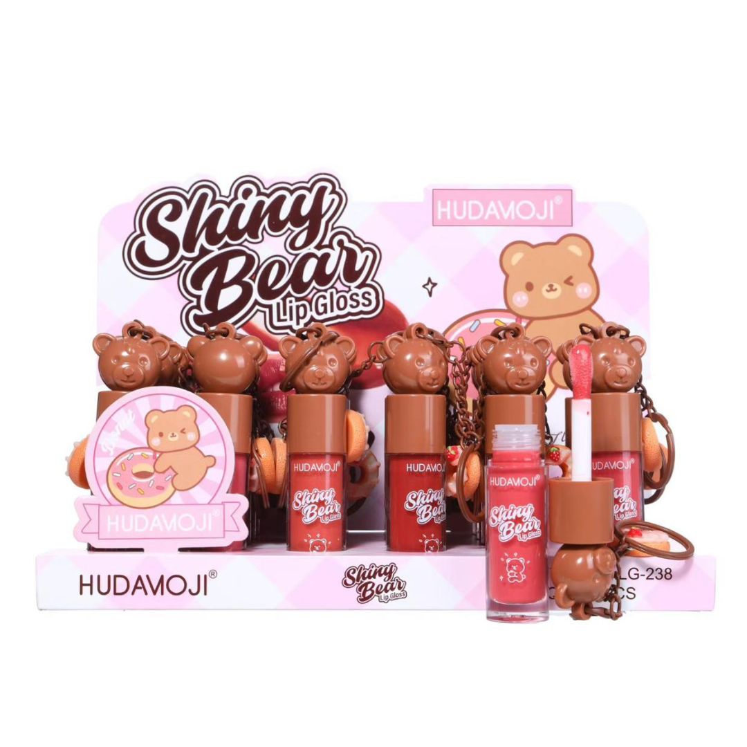 Hudamoji Shiny Bear Lip Gloss Pack of 6