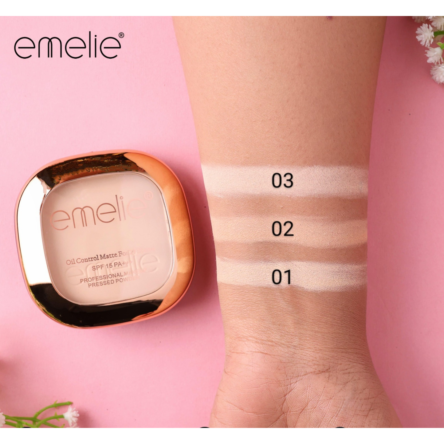 Emelie 24 Hour Oil Control Compact Powder