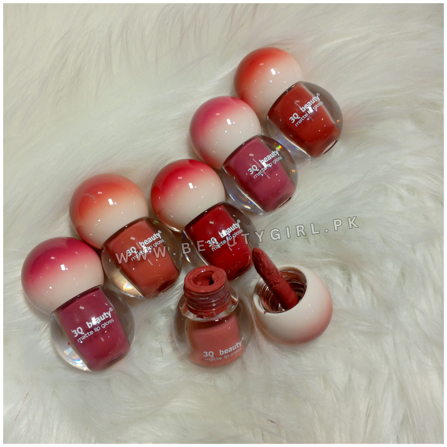 3Q Beauty  Soft Kiss Matte Lip Gloss 6 Pcs Set