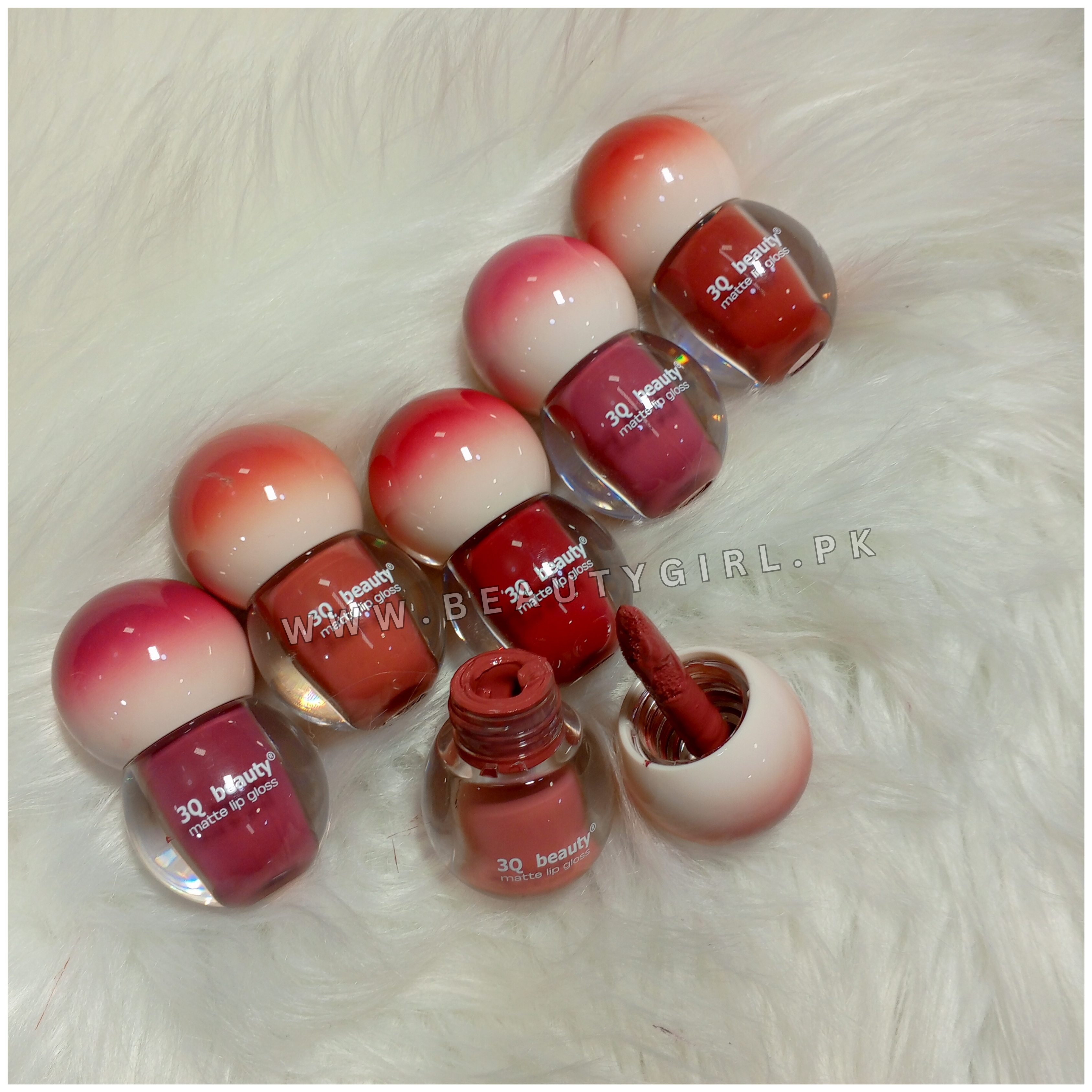 3Q Beauty  Soft Kiss Matte Lip Gloss 6 Pcs Set