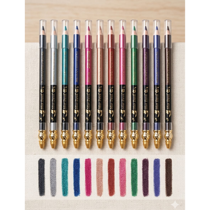 Miss Demi  2in1 Makeup Eye Liner Eye Pencil Waterproof Protection Pencils Set