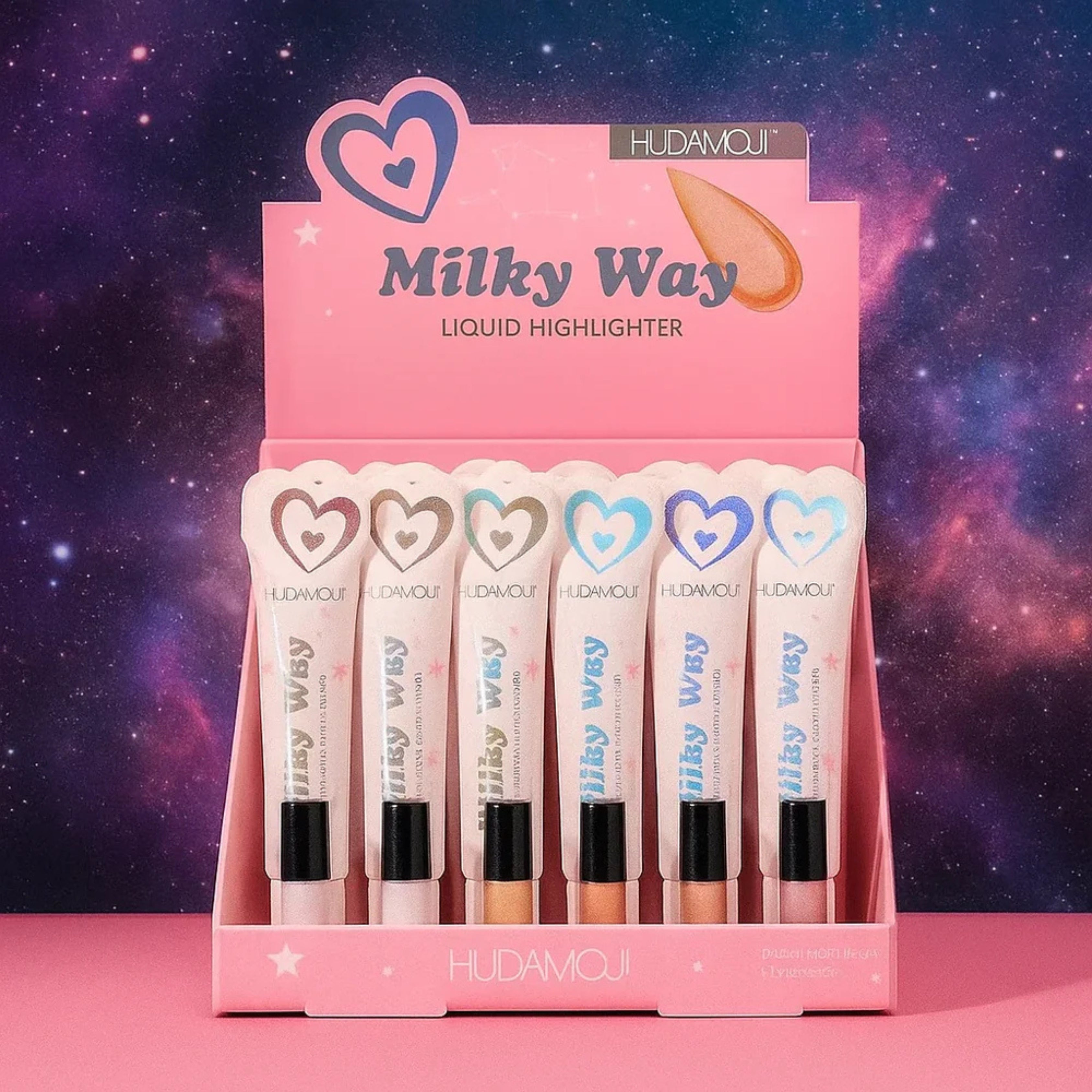 Hudamoji Milky Way Liquid Highlighter 6 Pcs Set