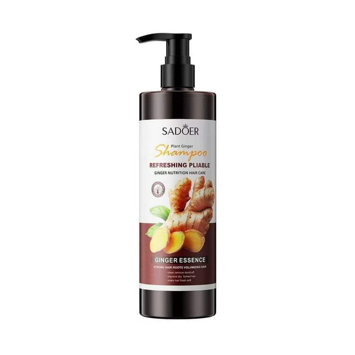 Sadoer Plant Ginger Refreshing Pliable Ginger Essence Shampoo Hair Care 500ml