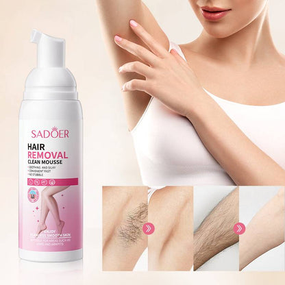 SADOER Hair Removal Clean Mousse Gentle Non-Irritating Hair Removal Cream 100ml