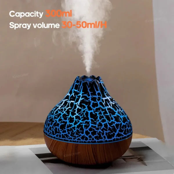 Portable Volcano Lava Humidifier Aroma Diffuser