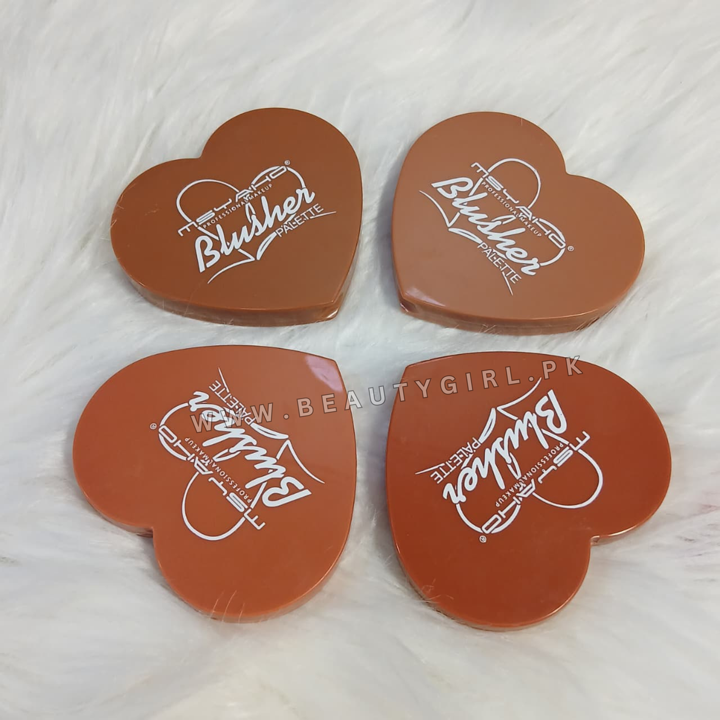 MSYAHO Professional Heart Blusher Palette 4Pcs Set