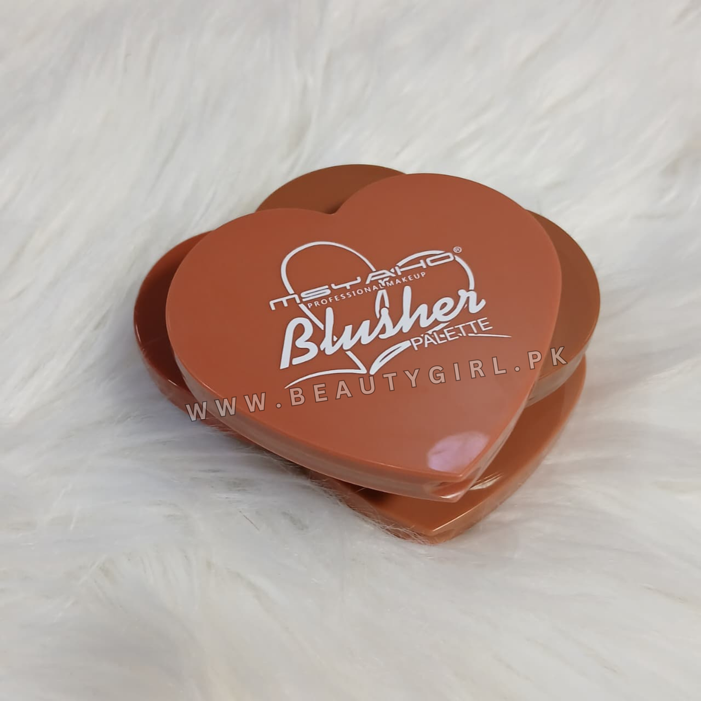 MSYAHO Professional Heart Blusher Palette 4Pcs Set