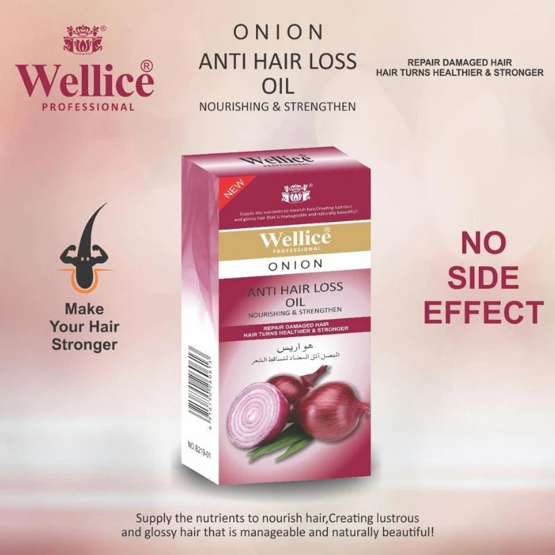 Wellice Onion Oil Anti Hair Fall And Anti Dandruff 150ml