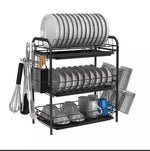 Multifunction 3 Layer Kitchen Sink Shelf Dish Drainer Rack Drain Rack Iron Material