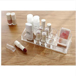 Transparent Double Acrylic Makeup Cosmetic Lipstick Brush Holder Organizer Box