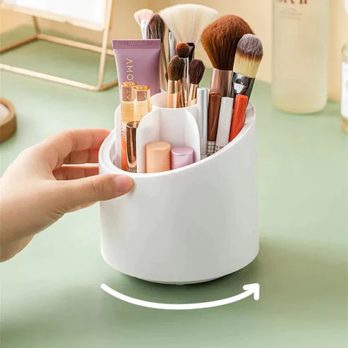 360 ° Rotating Makeup Pen Brush Storage Box Portable Lipstick Eyebrow Pen Eyeshadow Pen Brush Holder Organizer