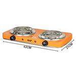 Electric Stove Hot Plate / Furnace Double Burner 220V 2000W Hot Plate Cooking Stove Portable Electric Stove