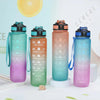 Motivational Portable Time Mark Sports Water Bottle Approx Capacity 1 Liter