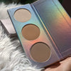 Green Alasko Galaxy 3 Colors Highlighter Bronzer Contour Kit