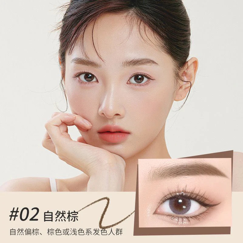 Mansly 2in1 Eyebrow Pencil Natural Waterproof Smooth For Outlining Makeup Tool