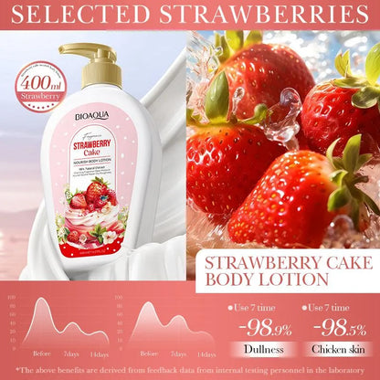 Bioaqua Fragrance Strawberry Cake Nourishing Body Lotion 400ml