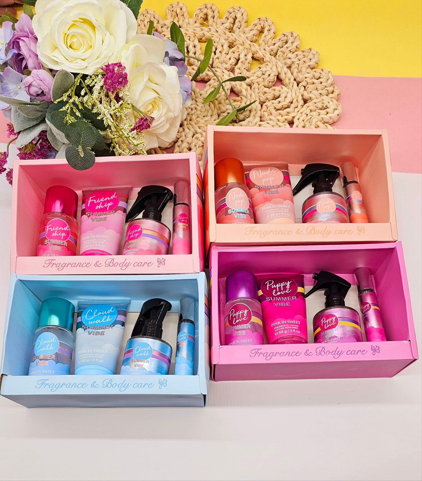 Body Philosophy Summer Vibe Beauty Summer Vibes 4pcs Fragrance Set