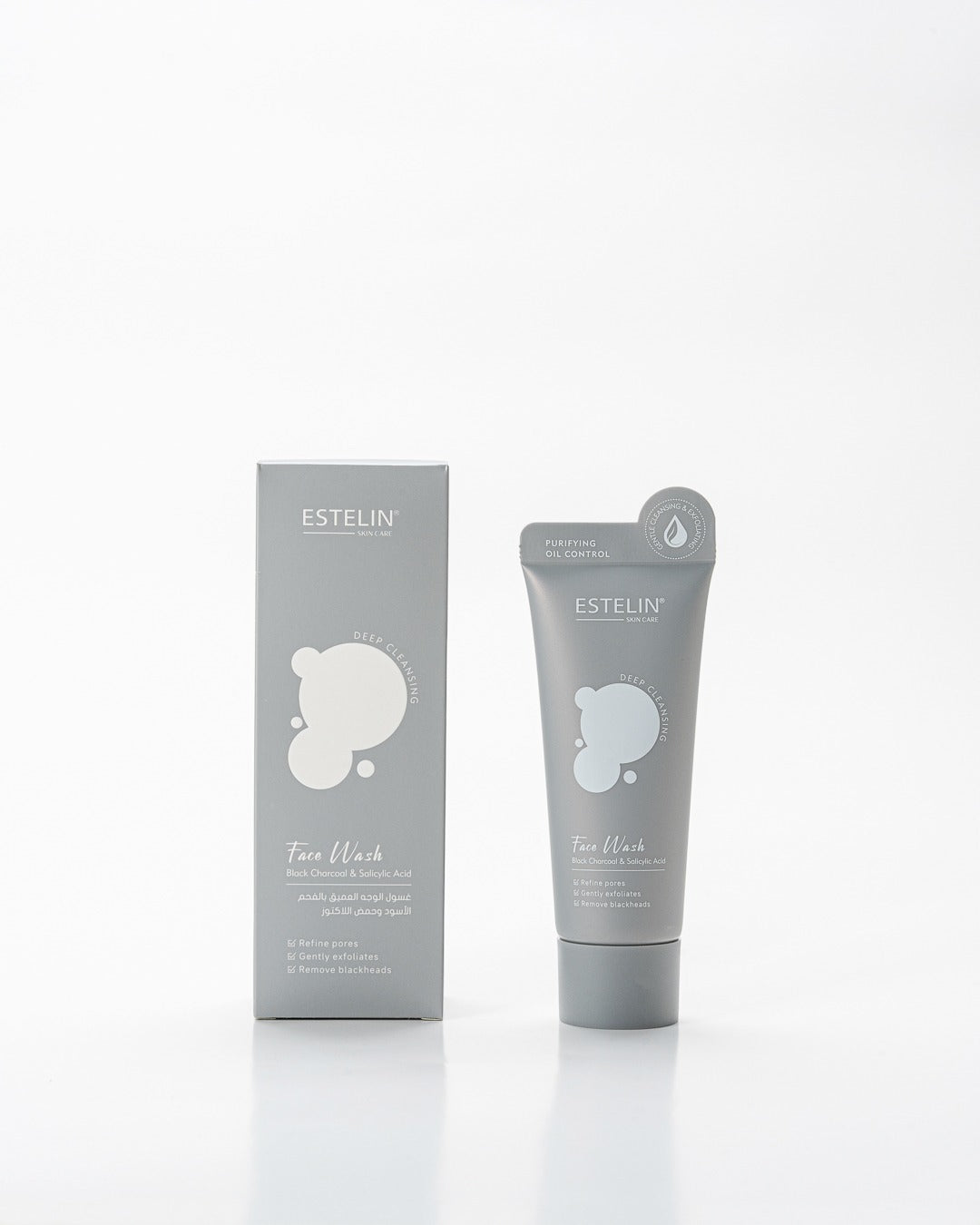 Estelin Black Charcoal And Salicylic Acid Face Wash