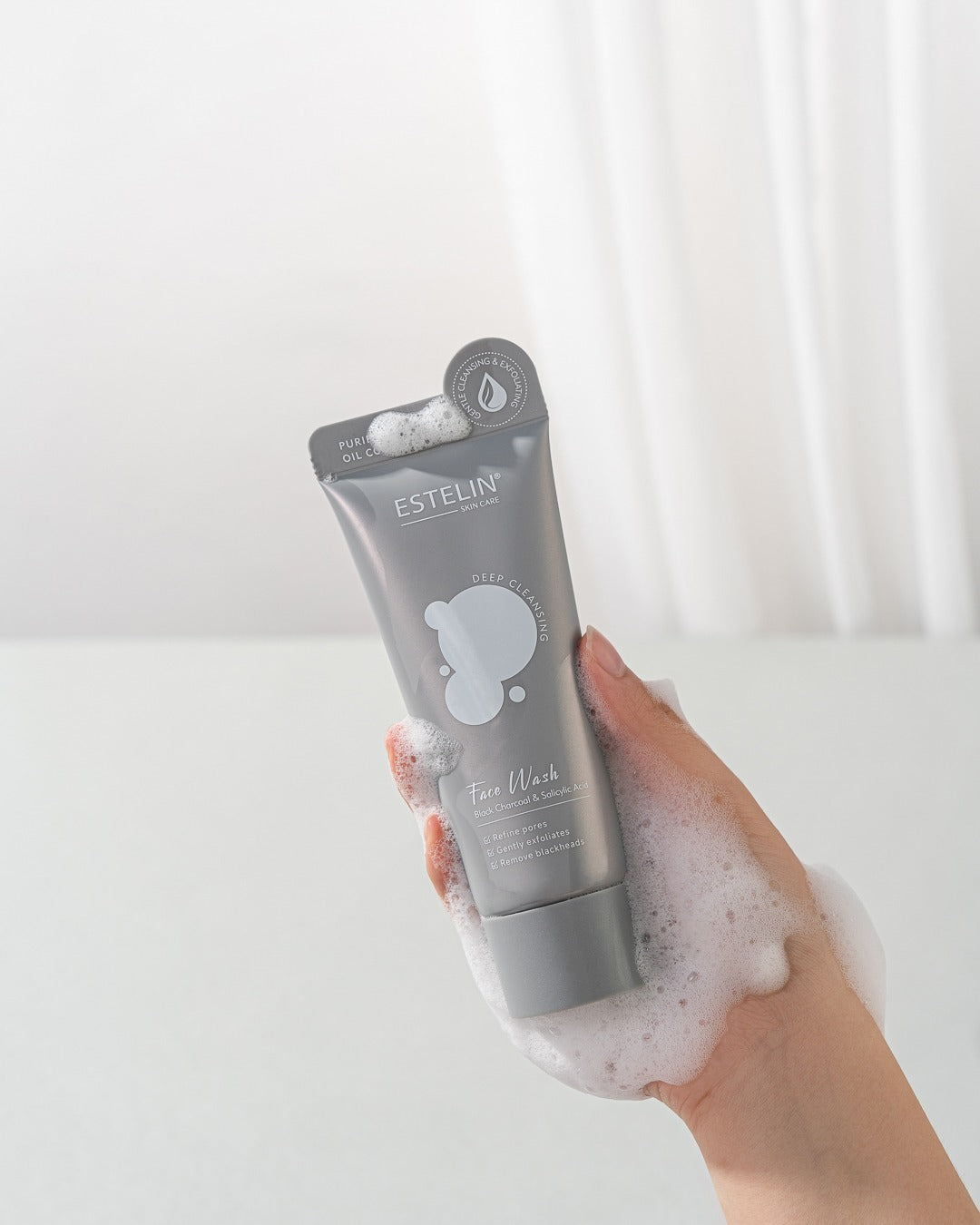 Estelin Black Charcoal And Salicylic Acid Face Wash