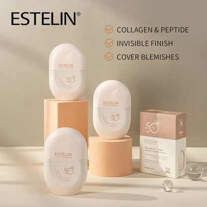 Estelin Pore Repair Tinted Sunscreen SPF 50 Collagen And Peptide