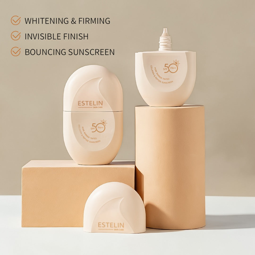 Estelin Pore Repair Tinted Sunscreen SPF 50 Collagen And Peptide