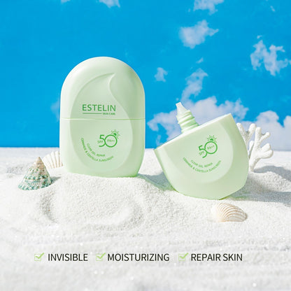 Estelin Clear Gel Repair Sunscreen SPF 50 Ceramide And Centella
