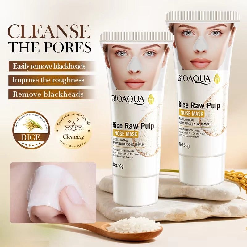 Bioaqua Rice Nose Mask Blackhead Removal & Pore Cleansing -60G
