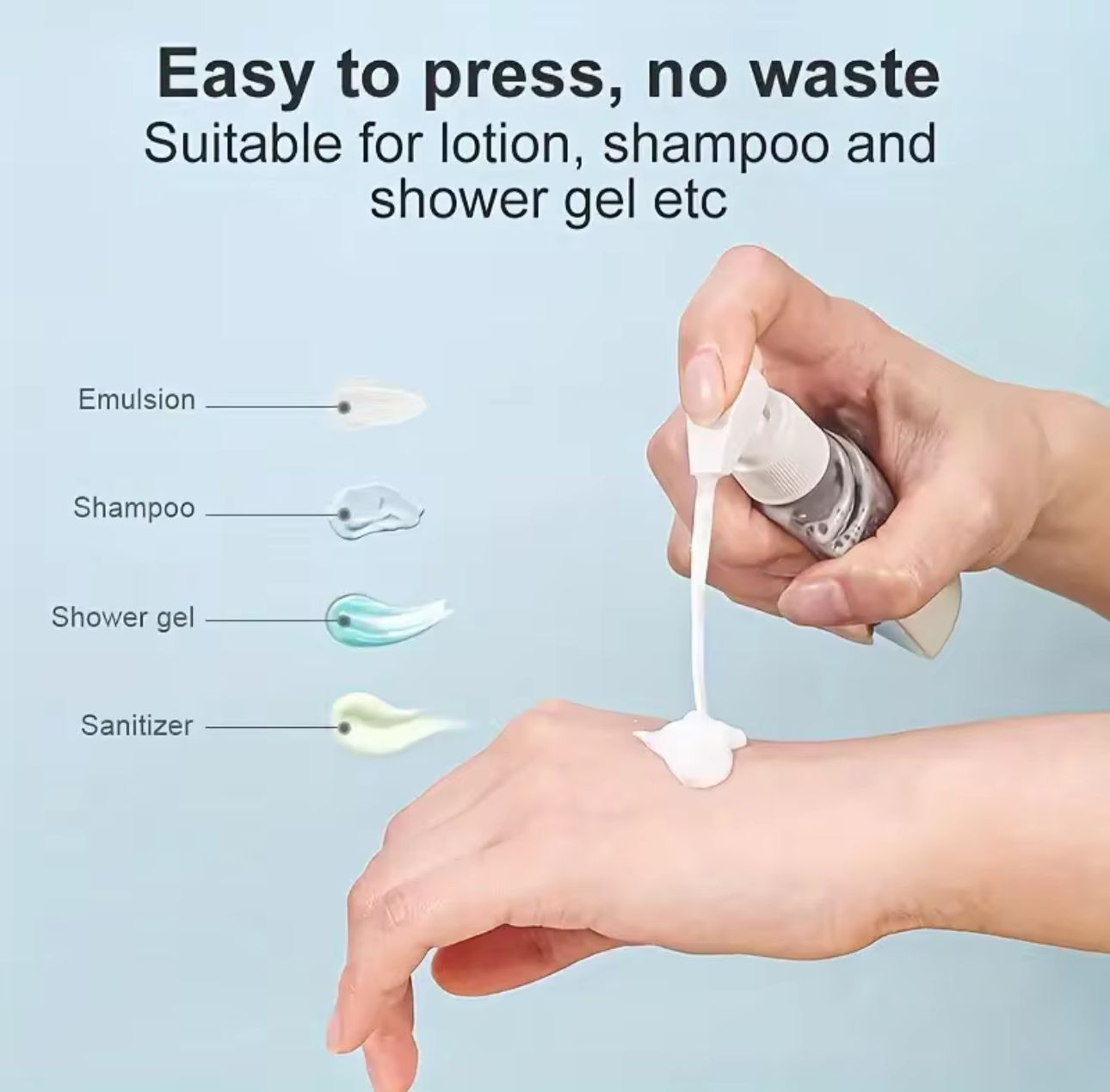 Premium Quality Travel Bottles Leak Proof 4 in 1 Refillable Plastic Bottles with Lid