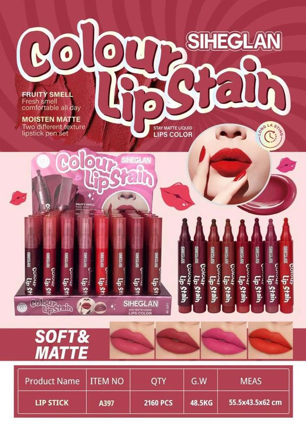 Siheglan 8pcs Matte Lip Tint Collection