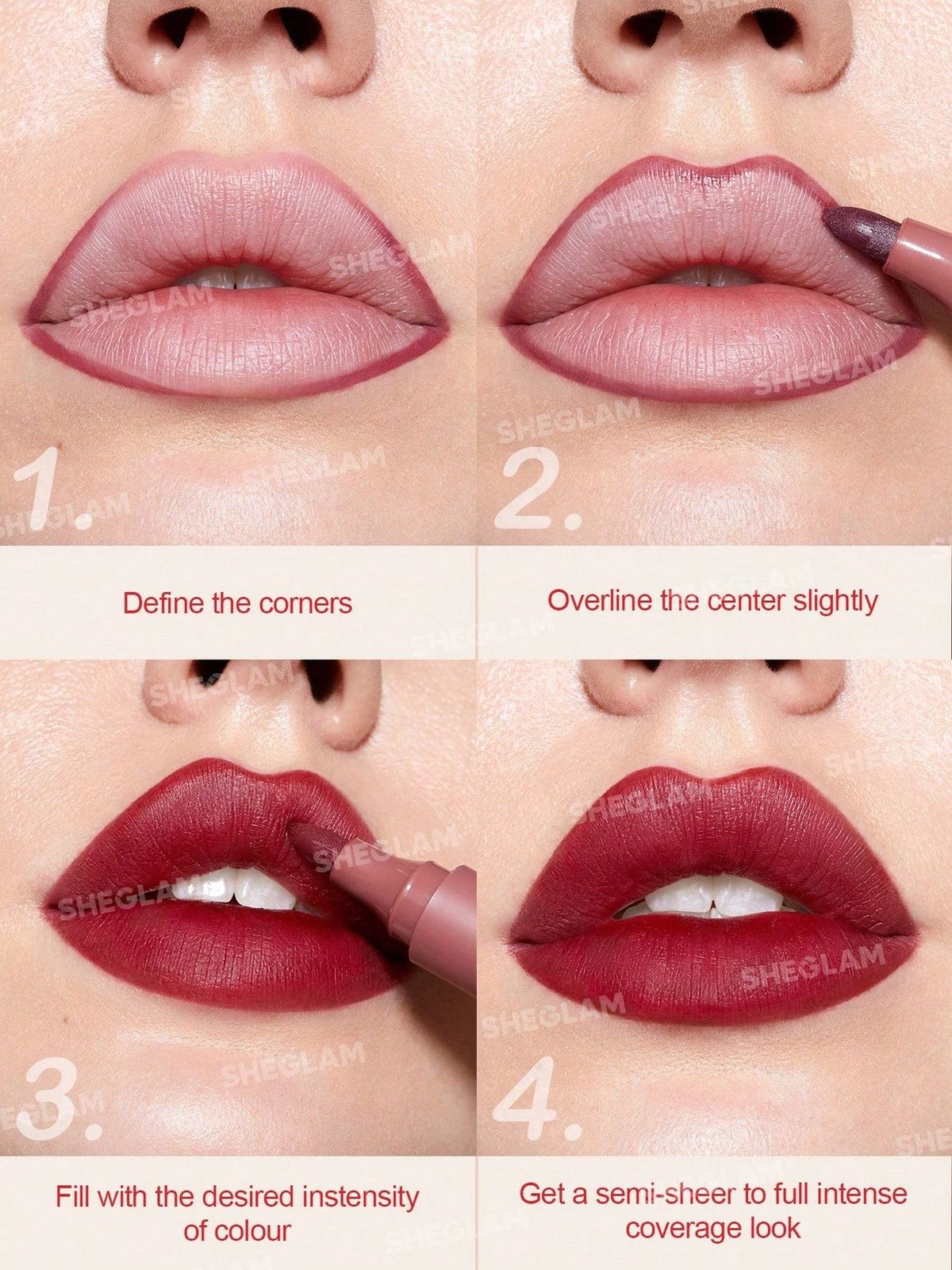 Siheglan 8pcs Color Lip Marker Applicator Stain