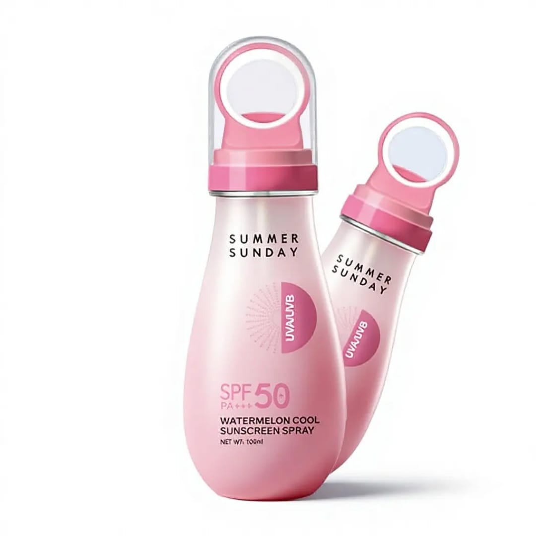 Pagevine Summer Sunday Spf 50+ Watermelon Cool Sunscreen Whitening Spray Hydrated 24 Anti UVA/UVB 100ml