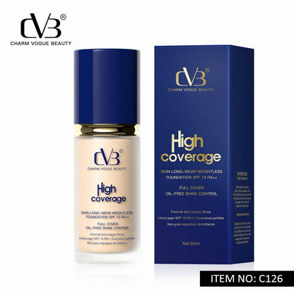 Cvb High Coverage Oil Free SPF PA++ Foundation