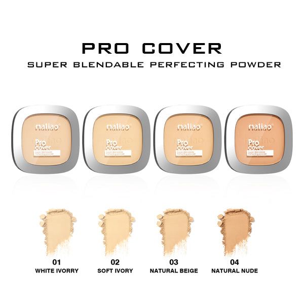 Maliao Pro Cover Super Blendable Perfecting Compact Powder Seamless Perfection For Every Skin Tone