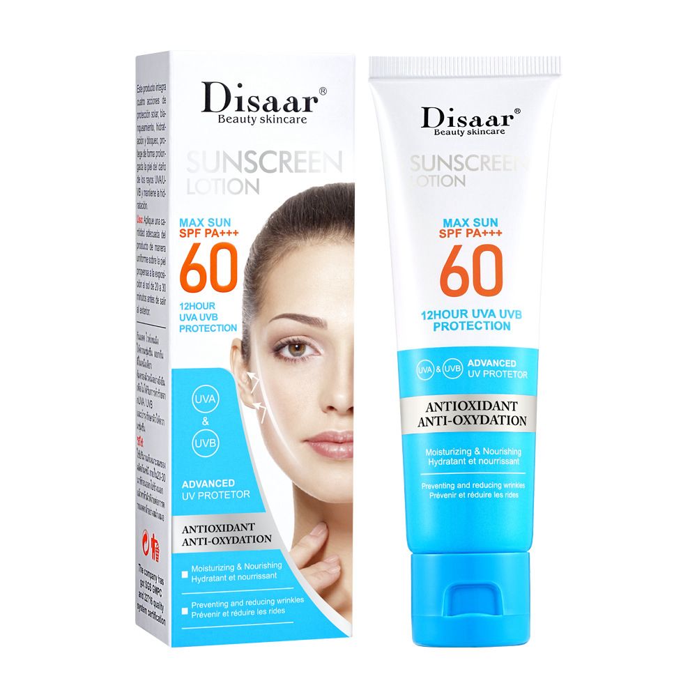 Disaar Sunscreen Lotion Max Sun SPF 60 Antioxidant 50ml