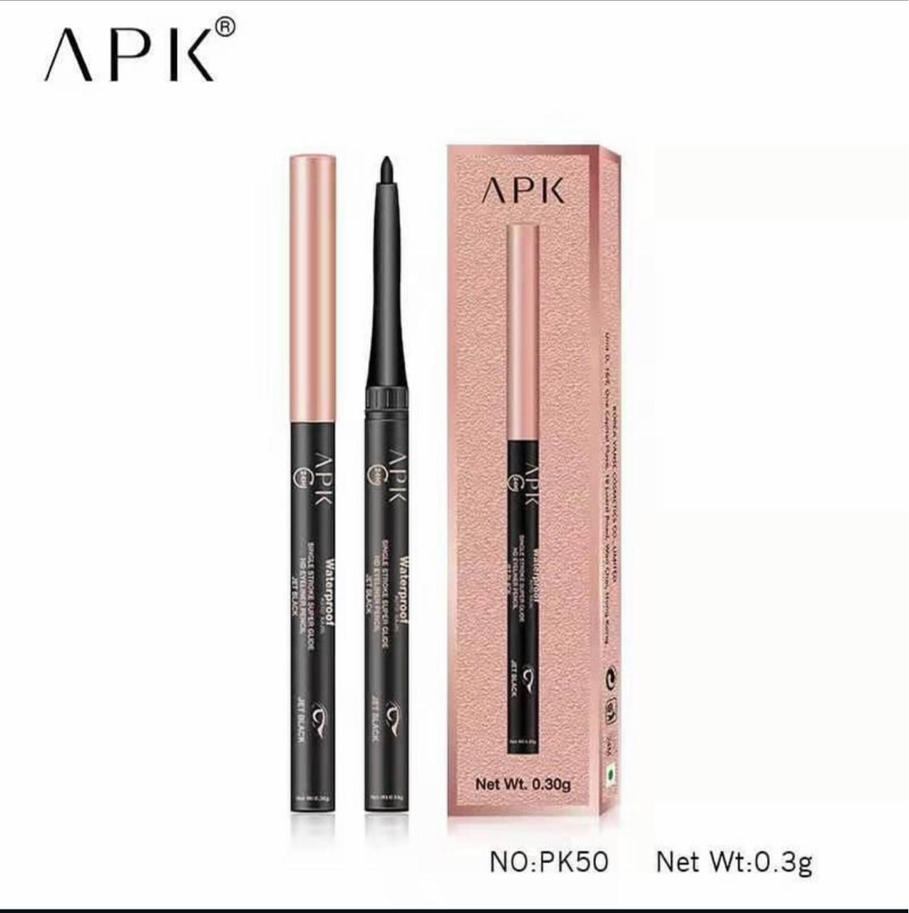 APK Auto Kajal Eyeliner Pencil Jet Black Waterproof HD Eyeliner