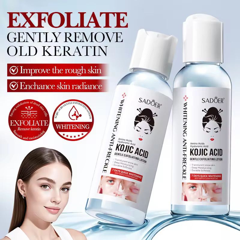 Sadoer Kojic Acid Amino Acid Gentle Exfoliating Foam Free Lotion For All Skin Types 100ml
