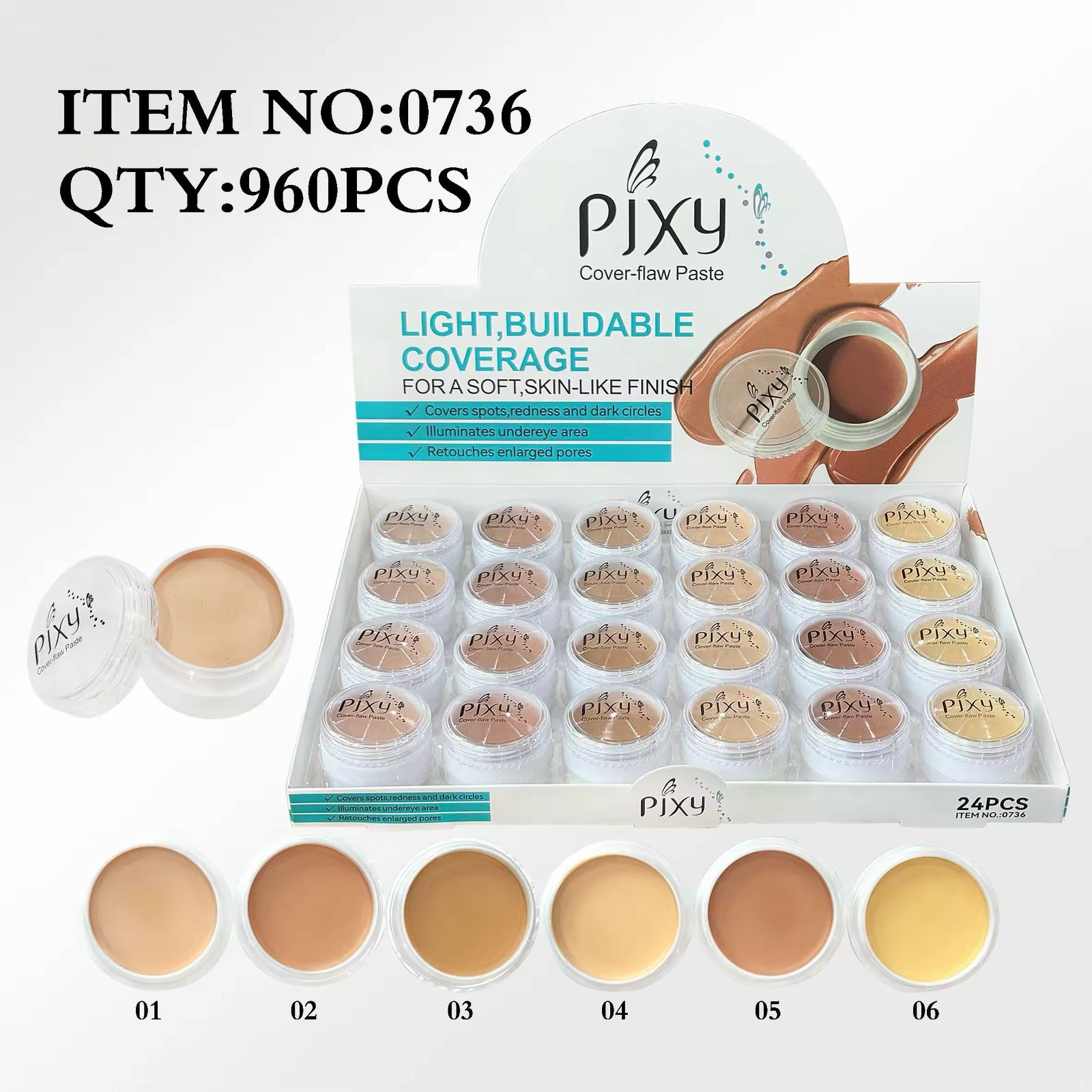 High Quality 6 Colors Pixy Light Building Coverage  Base