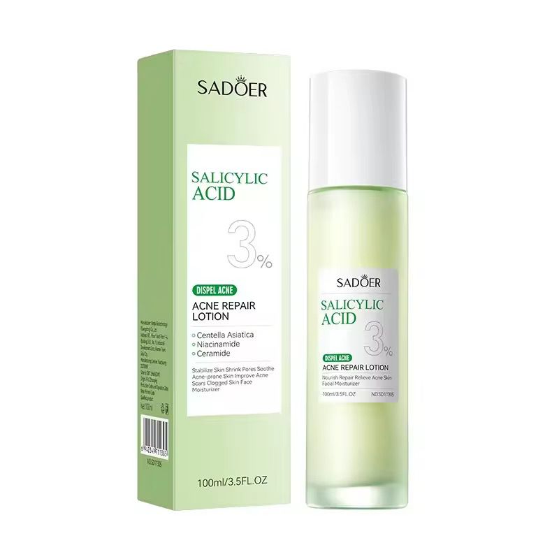 Sadoer 3% Salicylic Acid Skincare Dark Spot Acne Essence Lotion Niacinamide Repair Nourishing Whitening Brighten Moisturizing Lotion