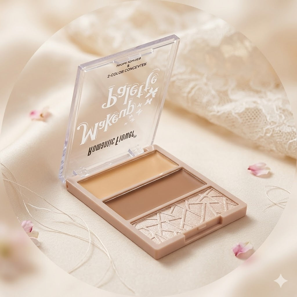 Romantic Flower 2 Color Concealer Highlighter