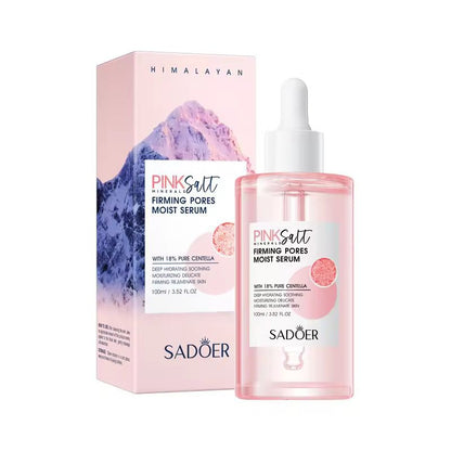 Sadoer Himalayan Pink Salt Moisturizing Essence Shrink Pores Tighten Skin Deep Hydration Refresh Skin Care Facial Serum