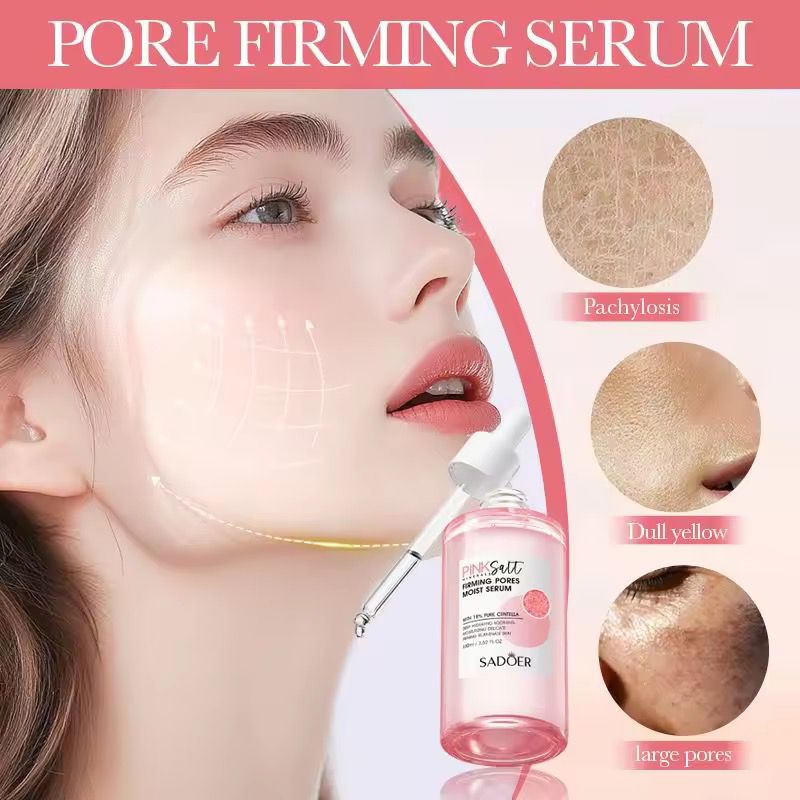 Sadoer Himalayan Pink Salt Moisturizing Essence Shrink Pores Tighten Skin Deep Hydration Refresh Skin Care Facial Serum