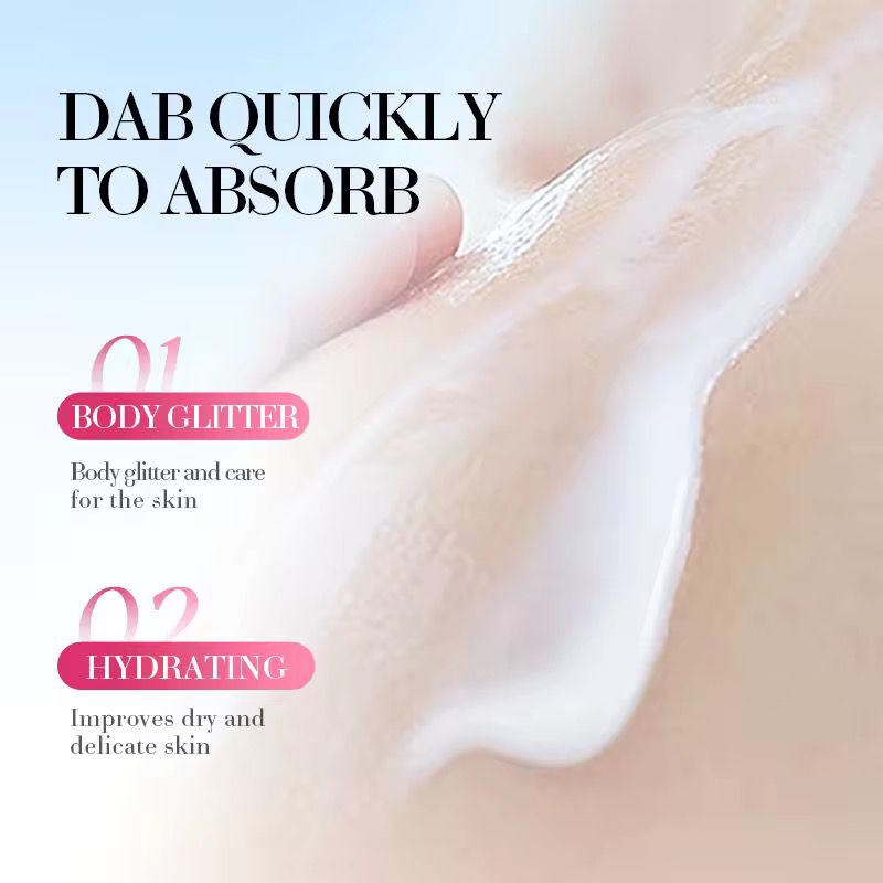 Sadoer Cherry Blossom Whitening Anti Wrinkle Vegan Herbal Scent Hydrating Moisturizing Body Lotion Highlighter Smooth Skin
