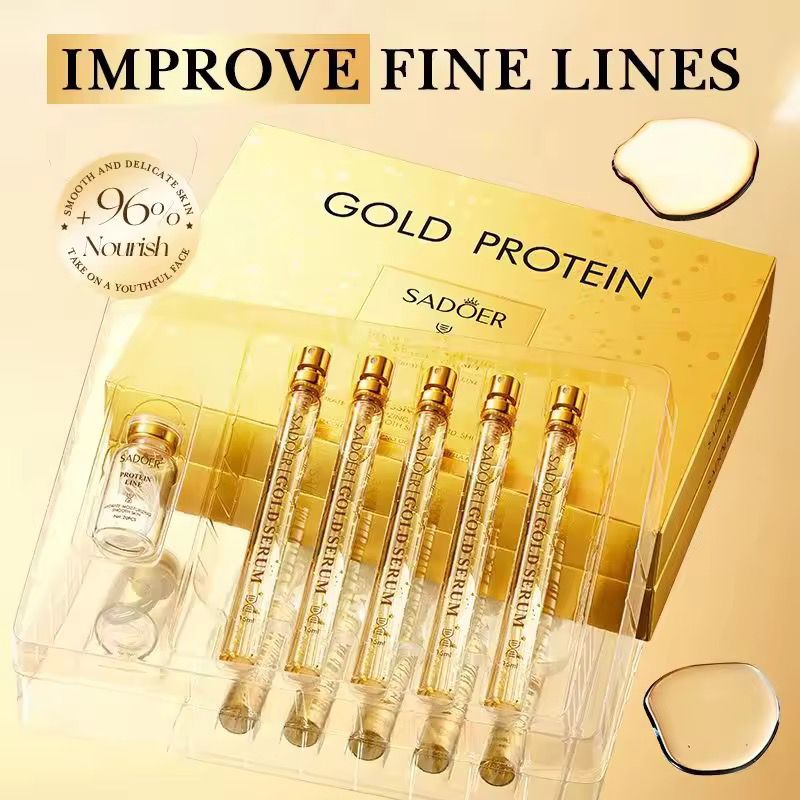 Sadoer Gold Collagen Essence Set Face Cleansing Anti Wrinkle Tightening Skin Brightening