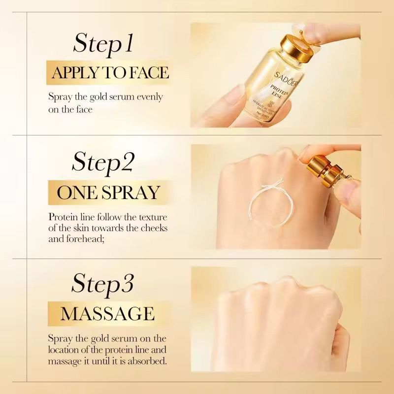 Sadoer Gold Collagen Essence Set Face Cleansing Anti Wrinkle Tightening Skin Brightening
