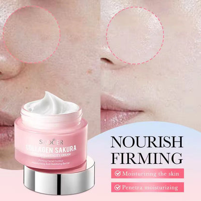 Sadoer Sakura Collagen Firming Moisturizing Cream For Hydration Skin Softening