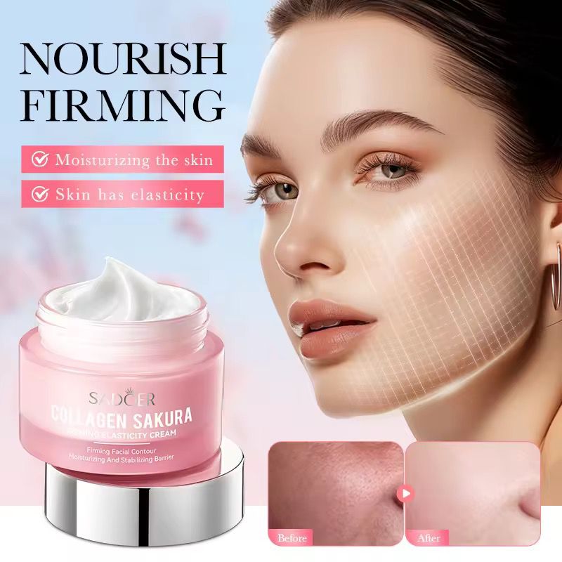 Sadoer Sakura Collagen Firming Moisturizing Cream For Hydration Skin Softening