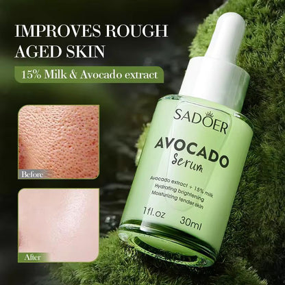 Sadoer Face Hydrating For Essence Avocado Fruit Milk with Vitamin C Glycerin Liquid
