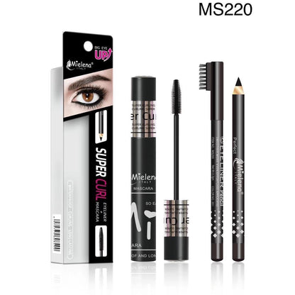 Mielena Italy 2In1 Mascara + Eyeliner Pencil Combo Water Proof Long Lasting
