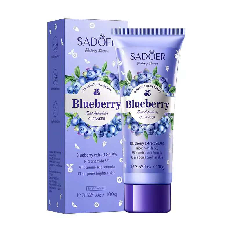 Sadoer Acid Whitening Brightens Skin Face Wash Organic Skincare Deep Clean Facial Cleanser